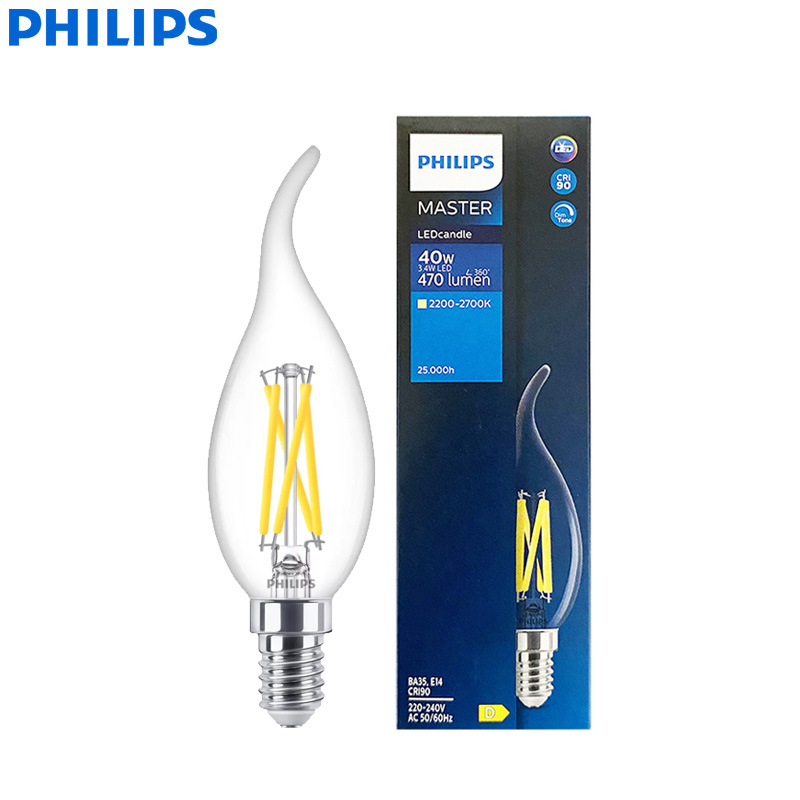フィリップス マスター LED キャンドル E14 フィラメ - Philips Bulb Led Classic のレビューと価格