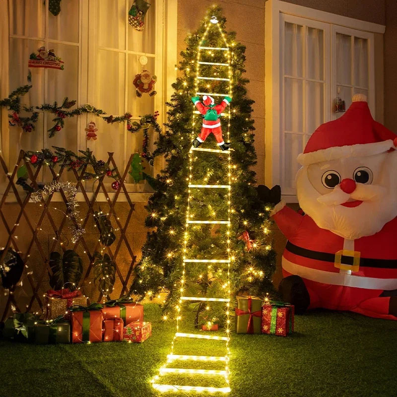 LEDクリスマスライト クリスマス装飾用はしご型ライトストリ - Lighting Christmas Decor のレビューと価格