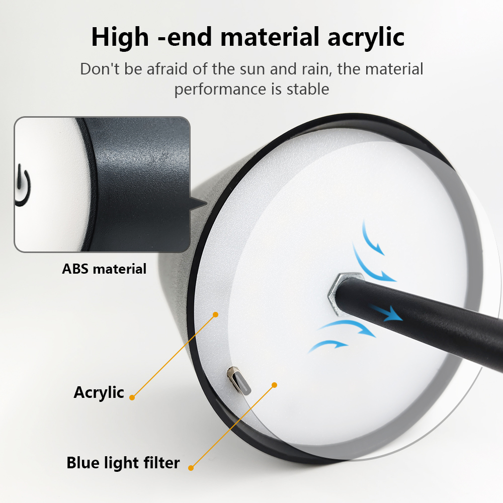 LED充電式デスクライトワイヤレステーブルランプ無段階調光タ - Up Lighting Decor のレビューと価格